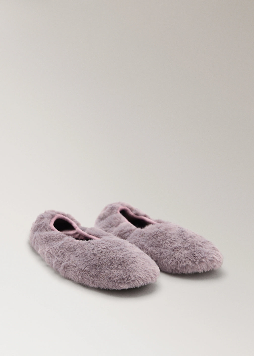 Fur Effect Ballerina Flats
