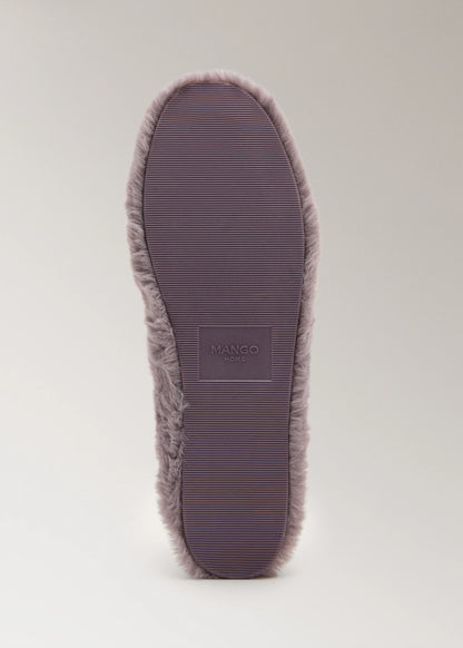 Fur Effect Ballerina Flats
