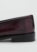 Gathered Leather Moccasin