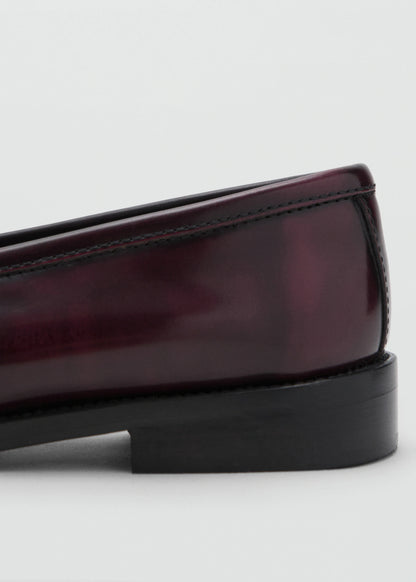 Gathered Leather Moccasin