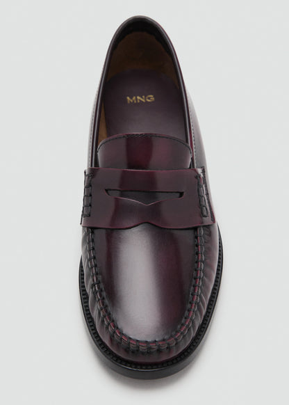 Gathered Leather Moccasin