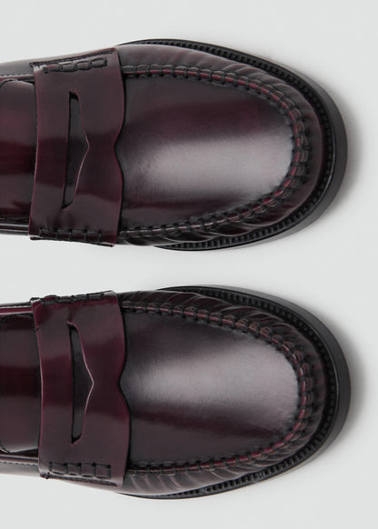 Gathered Leather Moccasin