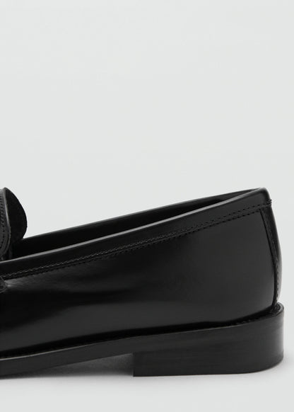 Gathered Leather Moccasin