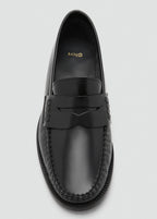 Gathered Leather Moccasin