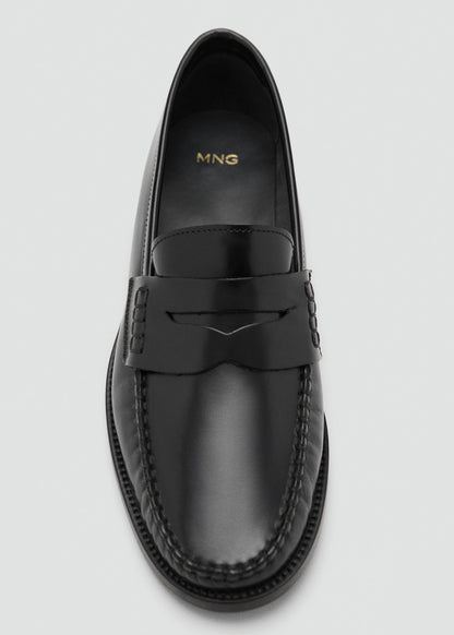 Gathered Leather Moccasin