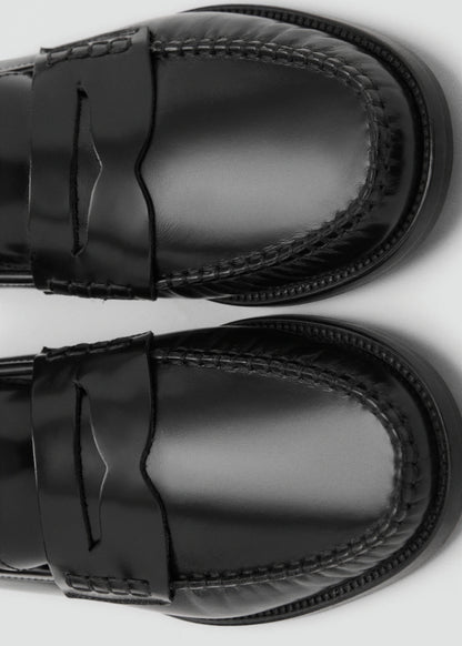 Gathered Leather Moccasin