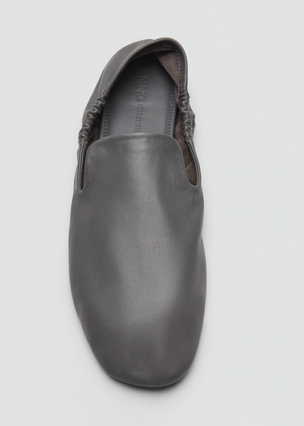 Gathered Leather Shoes