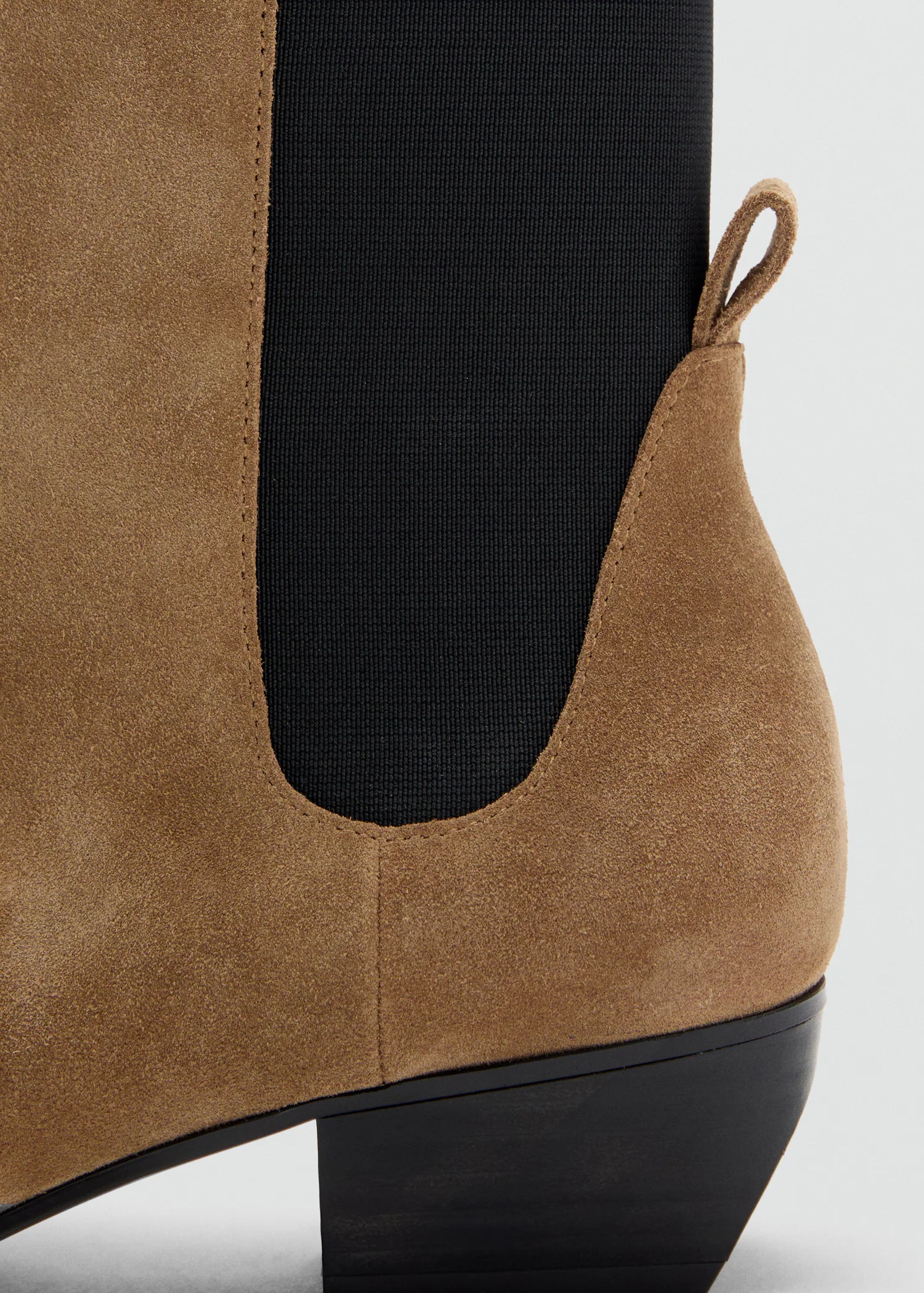 Heel Suede Ankle Boot