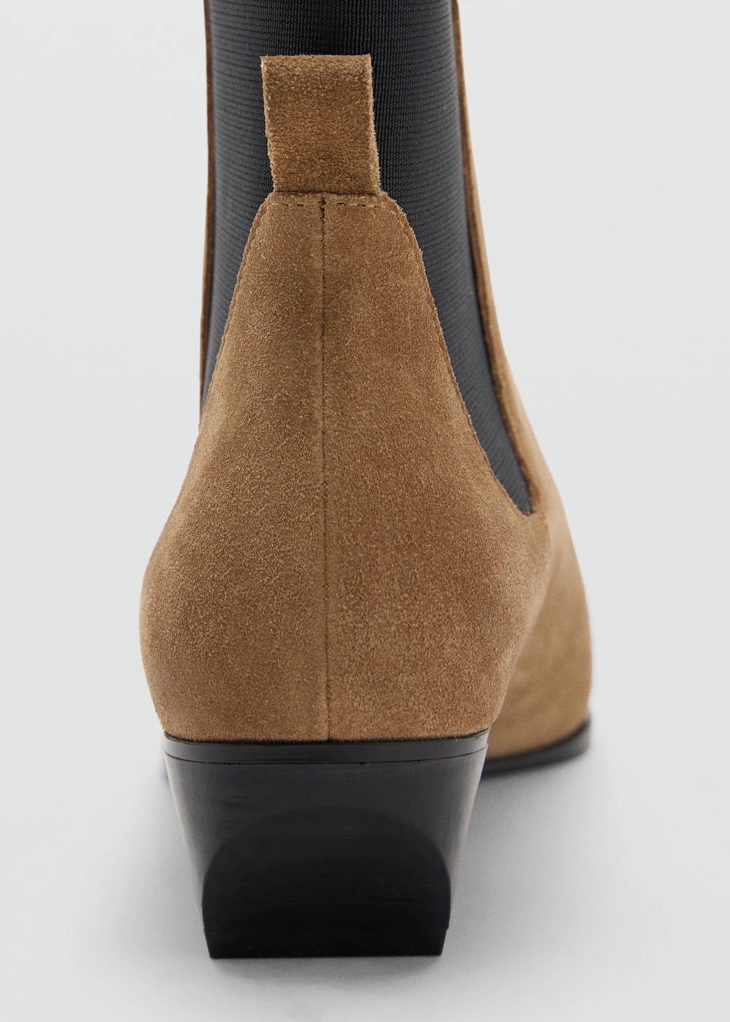 Heel Suede Ankle Boot