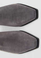 Heel Suede Ankle Boot