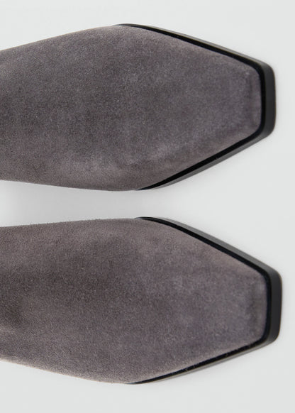 Heel Suede Ankle Boot