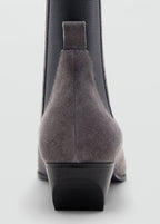 Heel Suede Ankle Boot