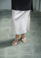 Heeled Leather Sandals With Straps