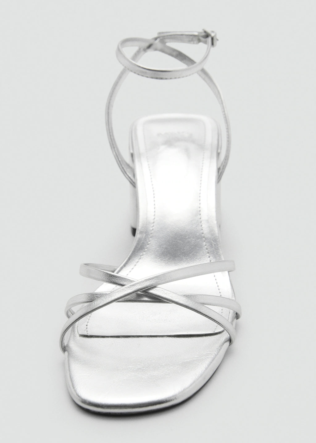 Heeled Sandal With Crossed Straps