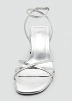 Heeled Sandal With Crossed Straps