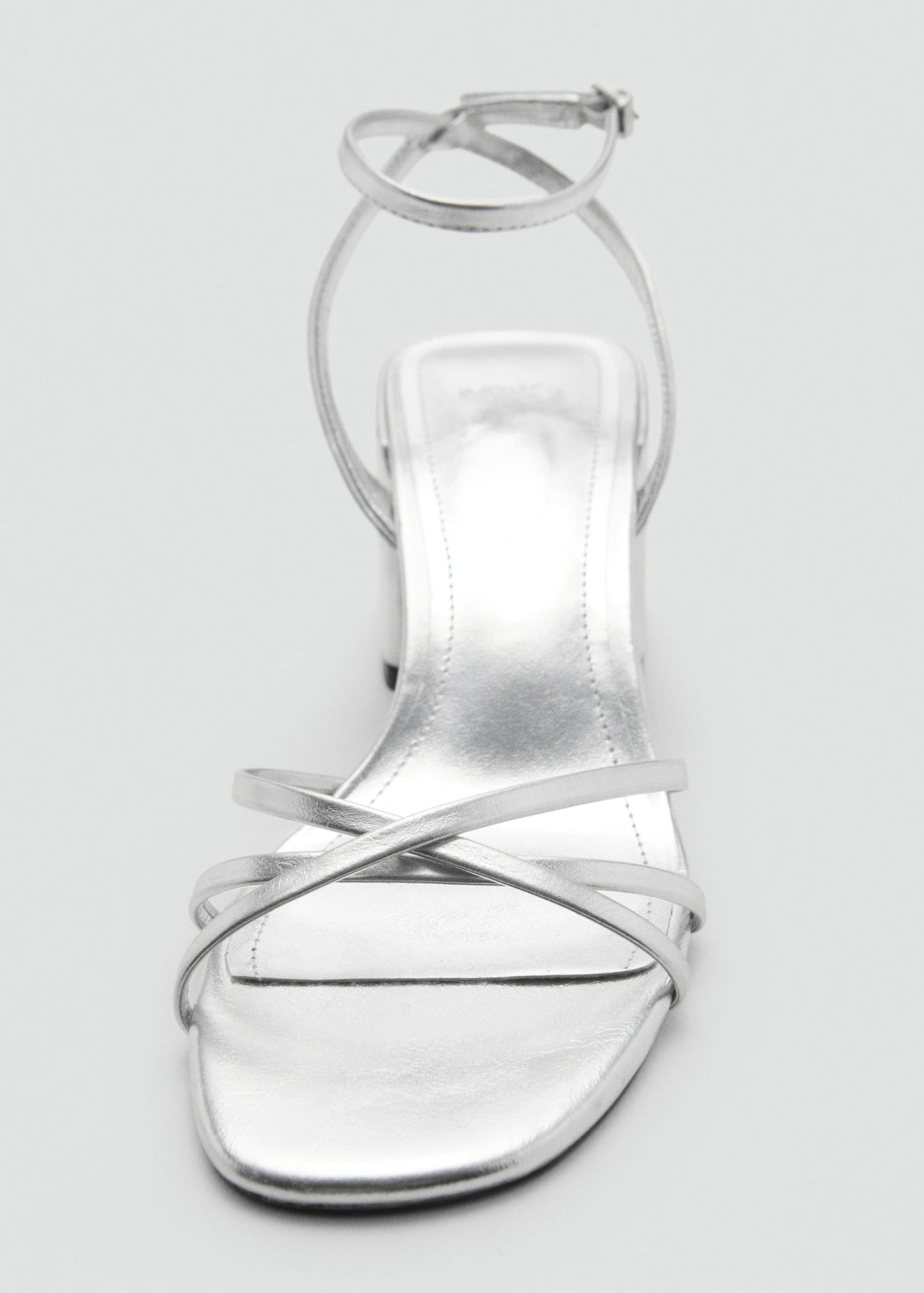 Heeled Sandal With Crossed Straps