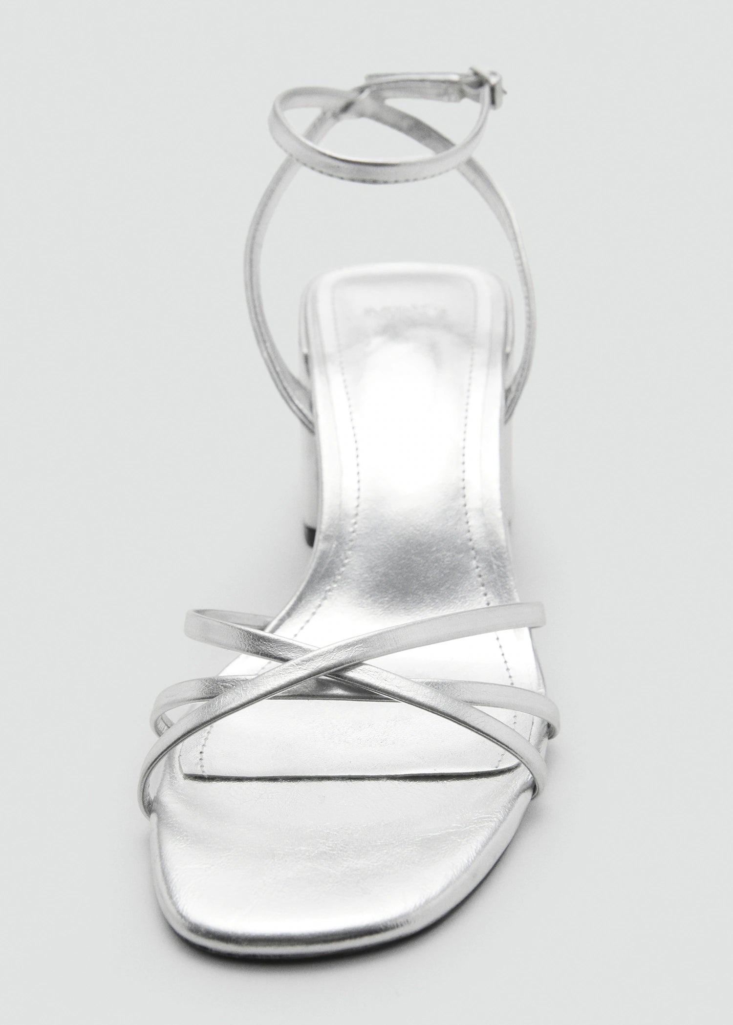 Heeled Sandal With Crossed Straps