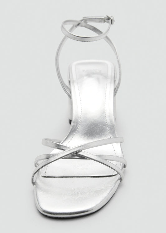Heeled Sandal With Crossed Straps