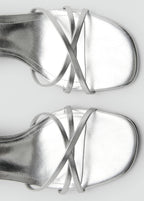 Heeled Sandal With Crossed Straps