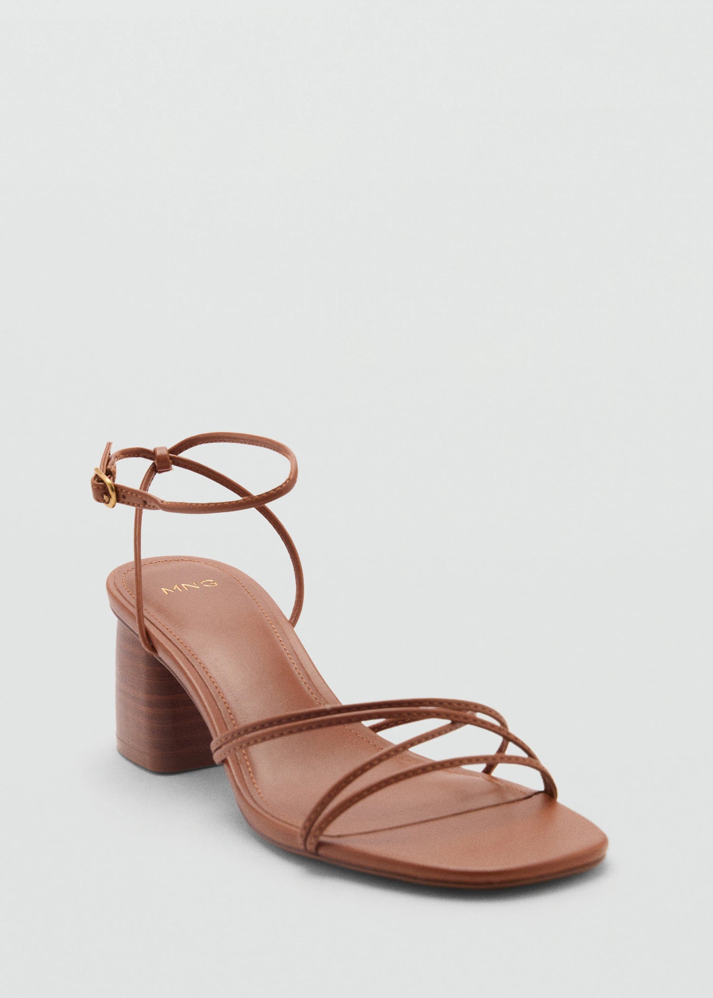 Heeled Sandal With Crossed Straps