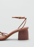 Heeled Sandal With Crossed Straps