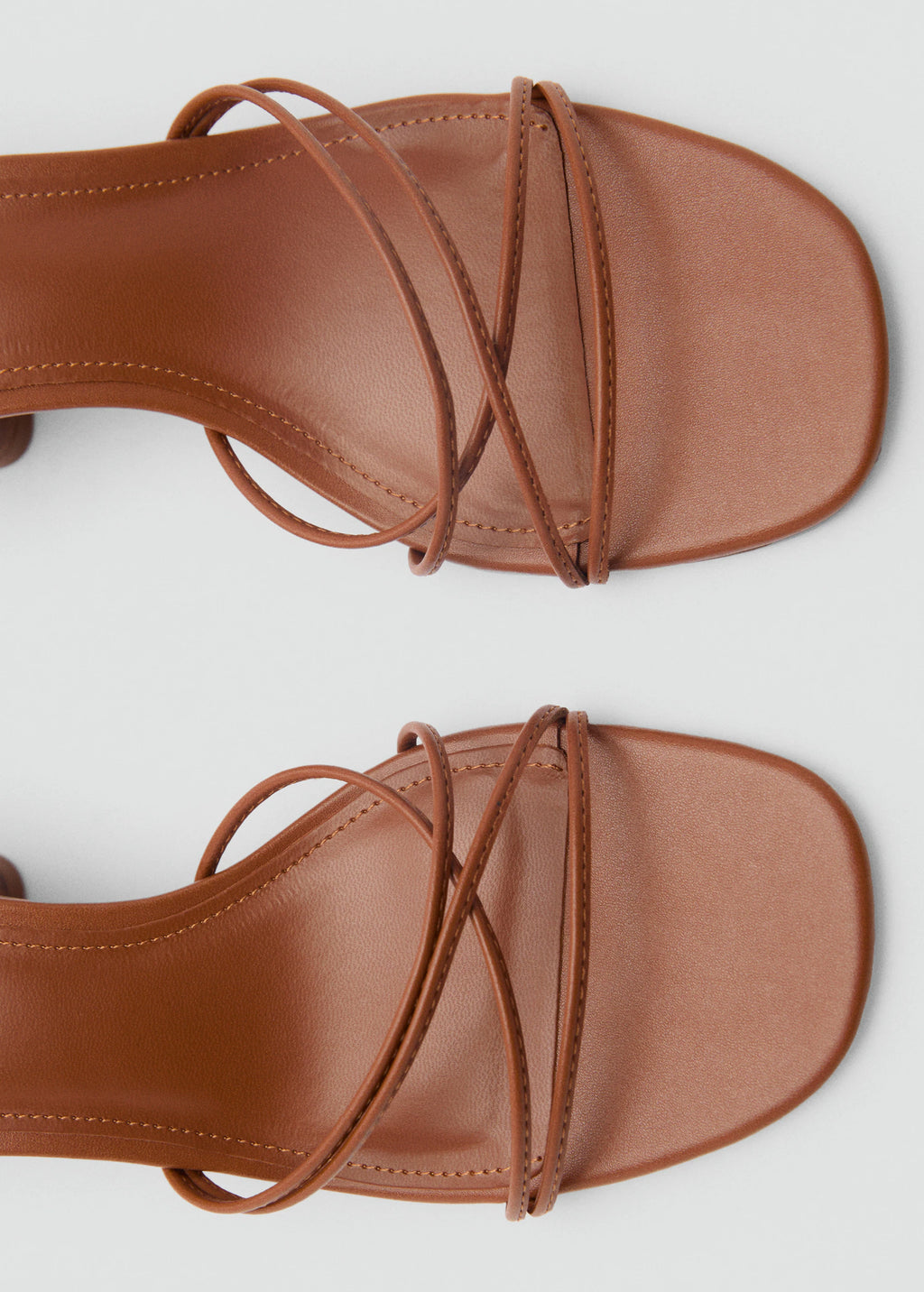 Heeled Sandal With Crossed Straps