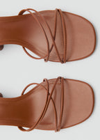 Heeled Sandal With Crossed Straps