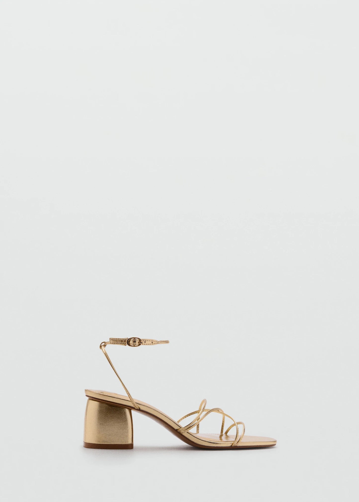Heeled Sandal With Crossed Straps