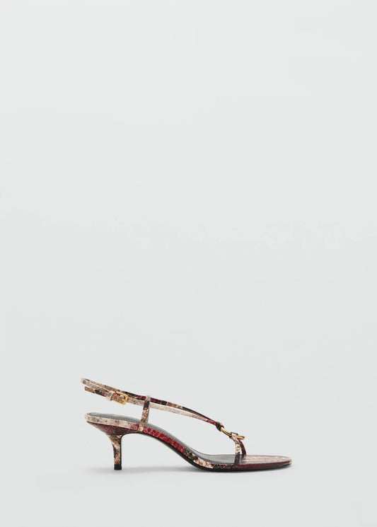 Heeled Sandal With Hoop Detail