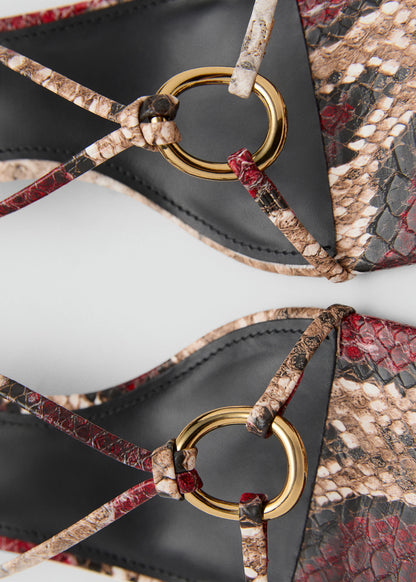 Heeled Sandal With Hoop Detail