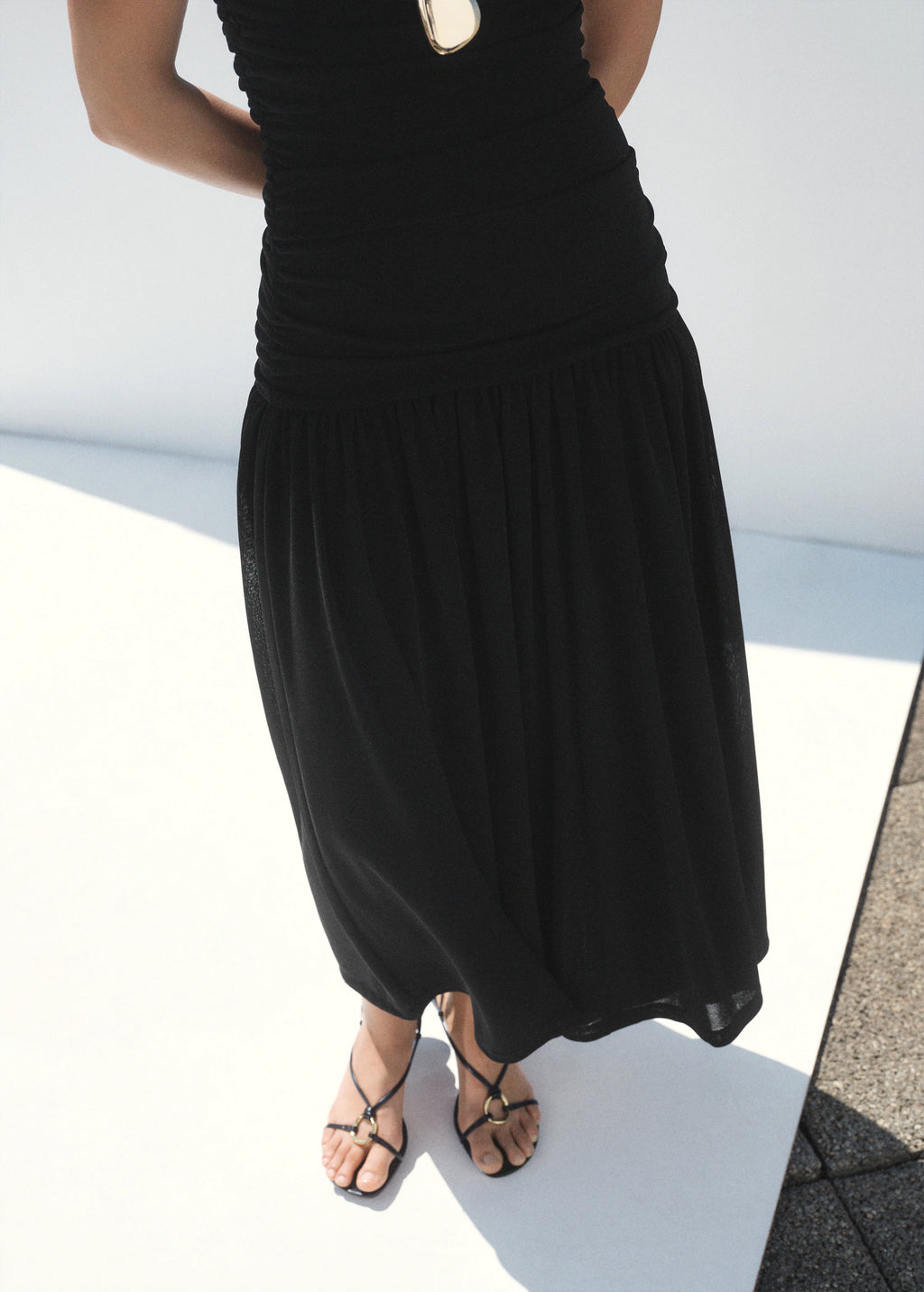 Heeled Sandal With Hoop Detail