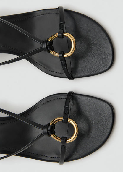 Heeled Sandal With Hoop Detail