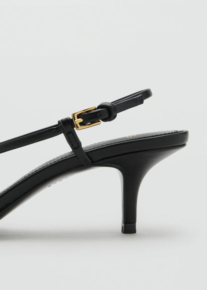 Heeled Sandal With Hoop Detail