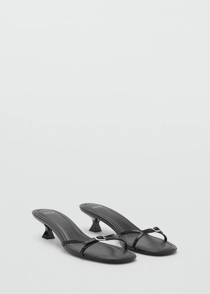 Heeled Sandals With Buckle Detail