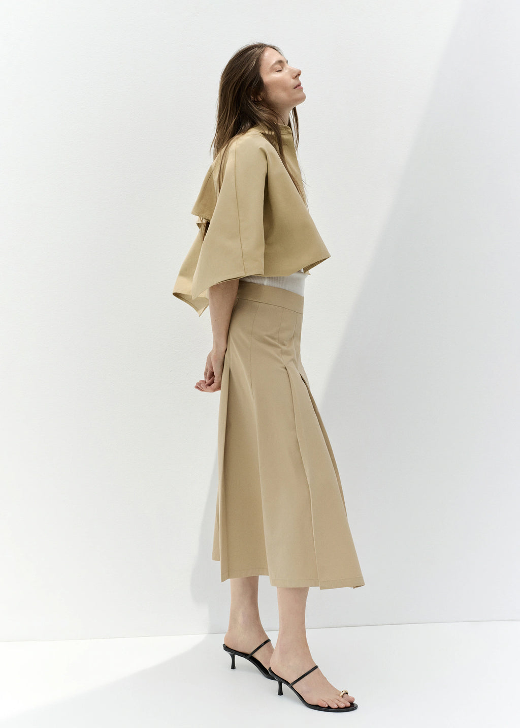 Heeled Sandals With Metallic Detail