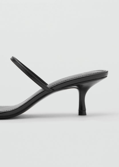 Heeled Sandals With Metallic Detail