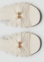 Kitten Heel Sandal With Metallic Detail