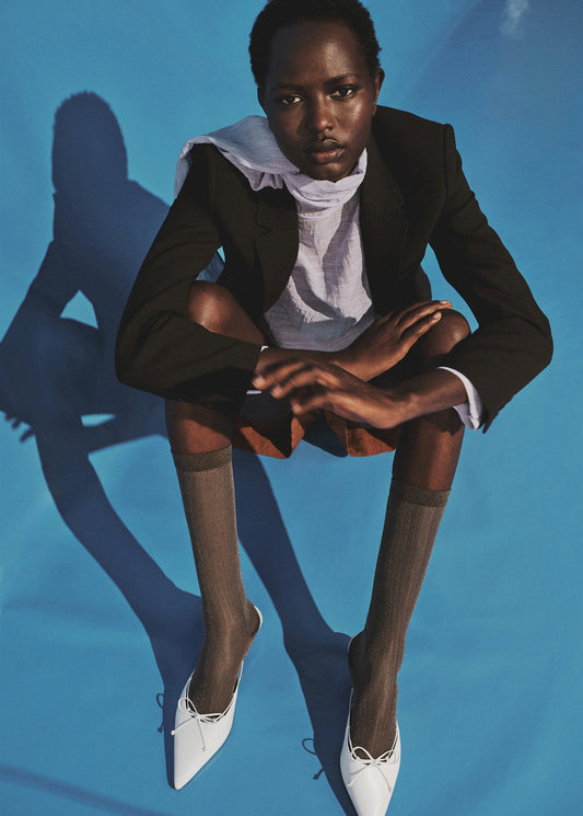 Kitten Shoes With Bow Detail