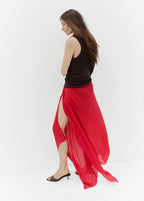 Kitten Heel Leather Sandal