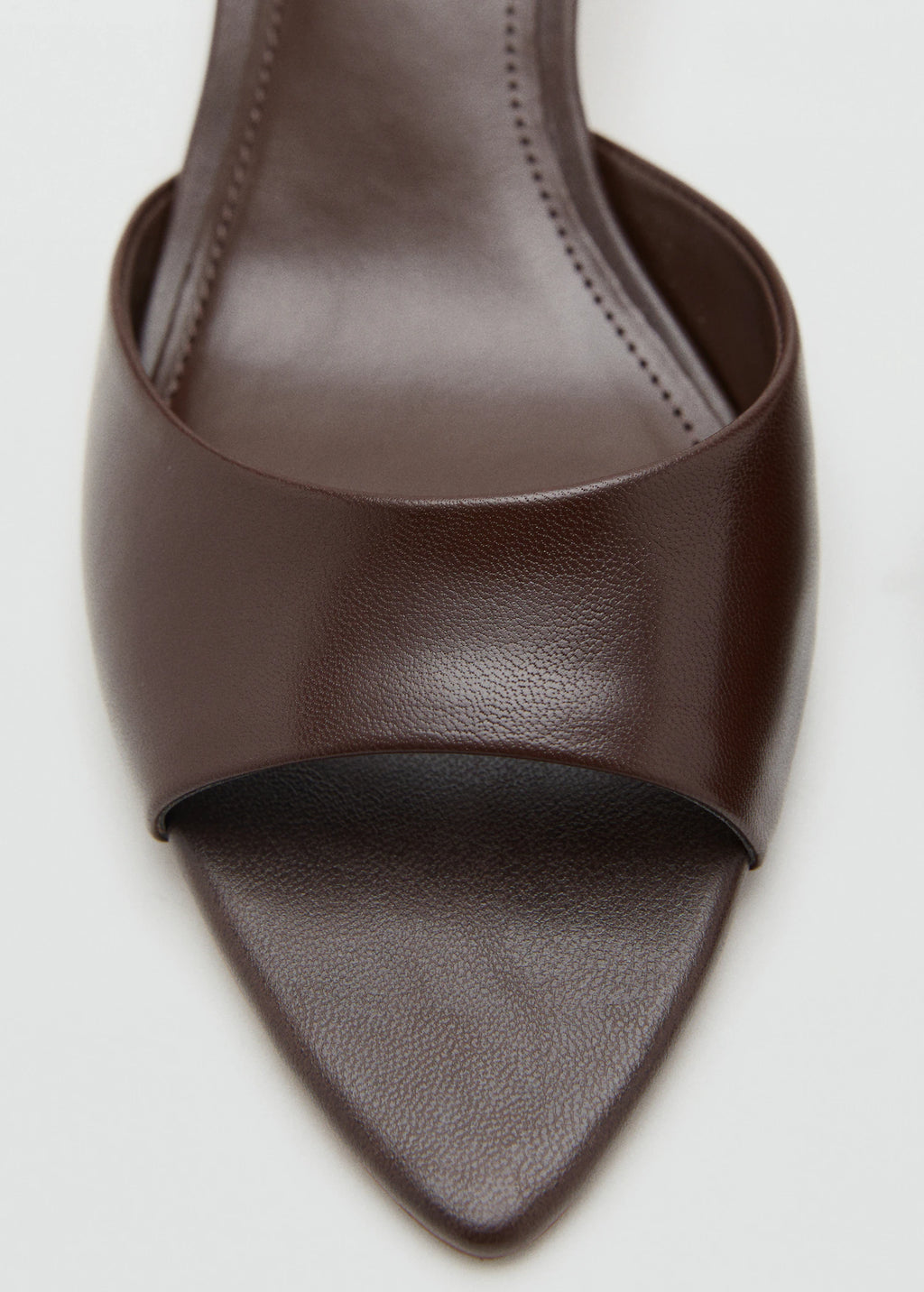 Kitten Heel Leather Sandal