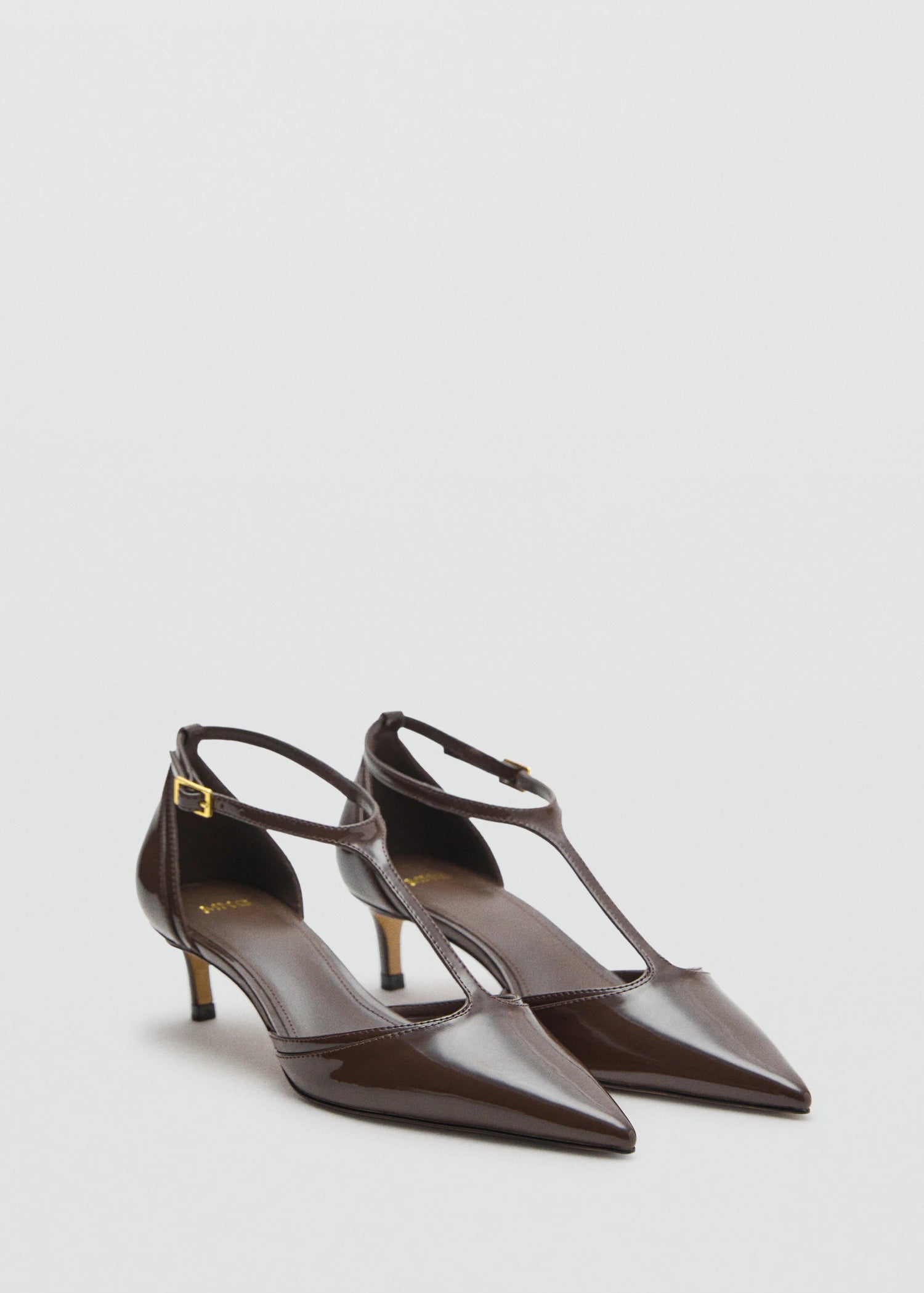 Kitten Heel Patent Leather Shoes