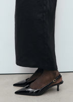 Kitten Heel Patent Leather Shoes