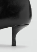 Kitten Heel Pointed Toe Ankle Boots