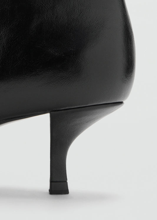 Kitten Heel Pointed Toe Ankle Boots