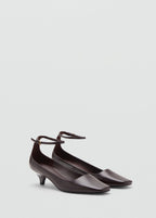 Kitten Heeled Shoes With Ankle Strap