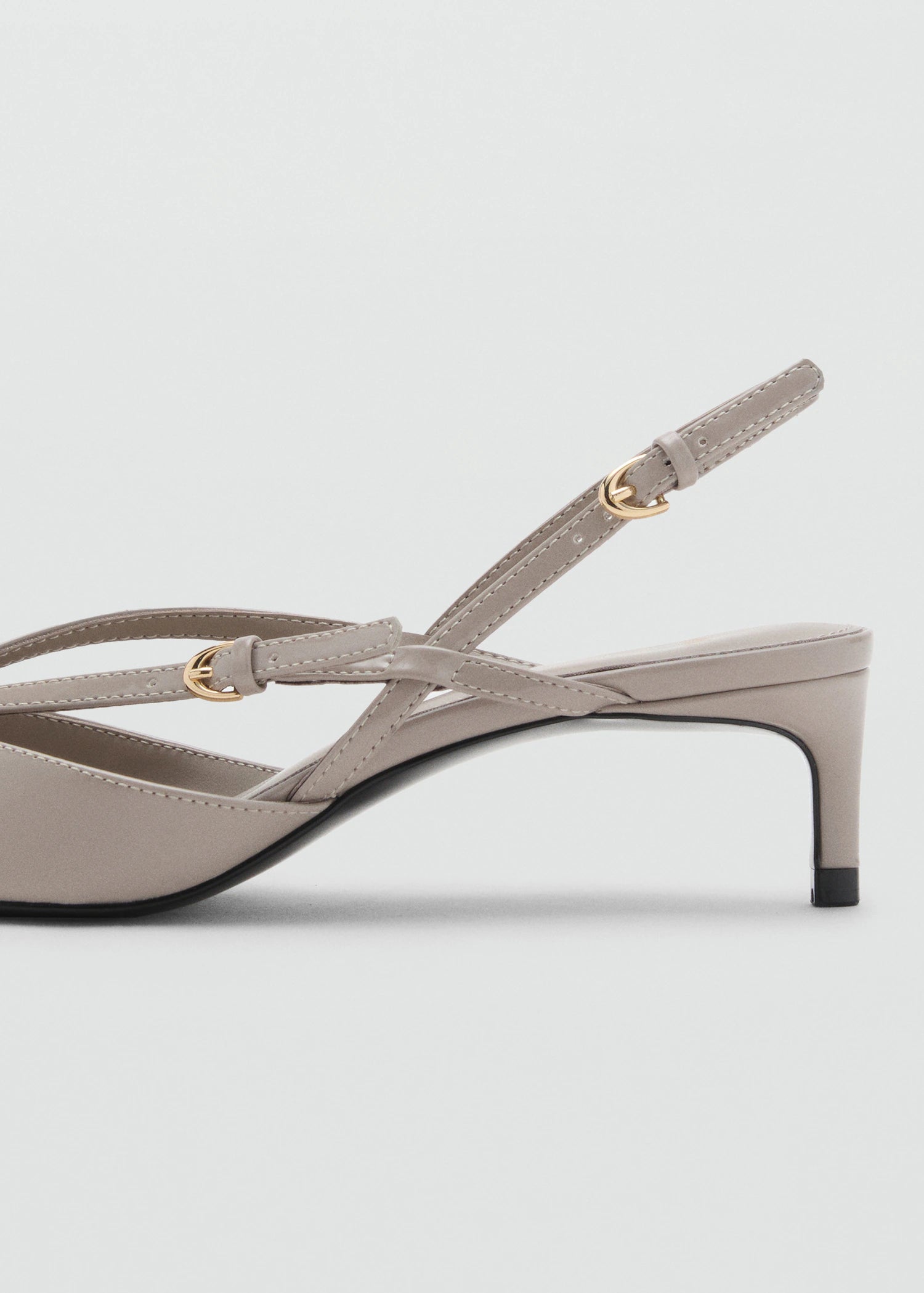 Kitten Heeled Strappy Shoes