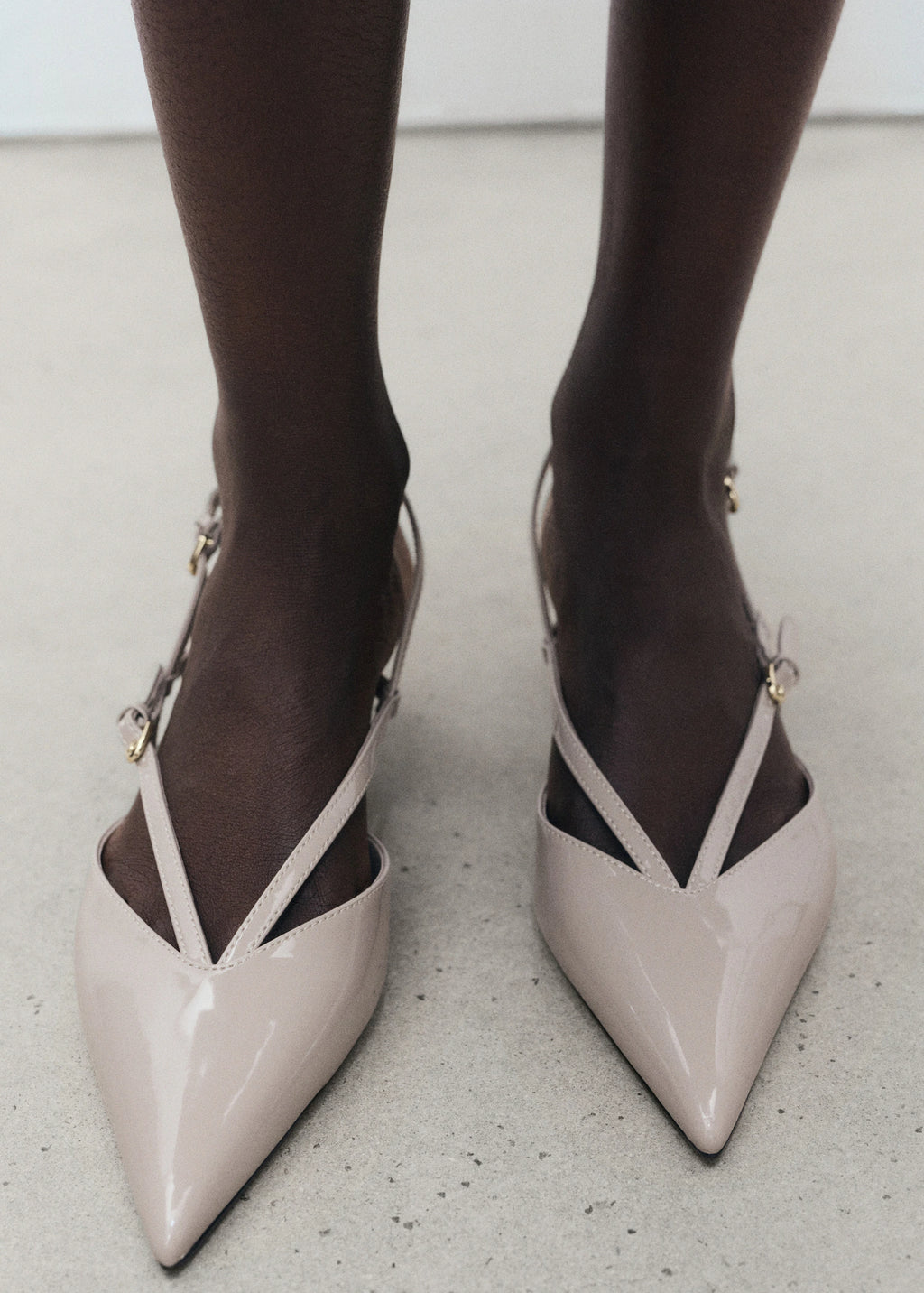 Kitten Heeled Strappy Shoes