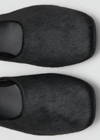 Leather And Fur Effect Shoes