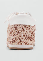 Leather And Fur Effect Trainers