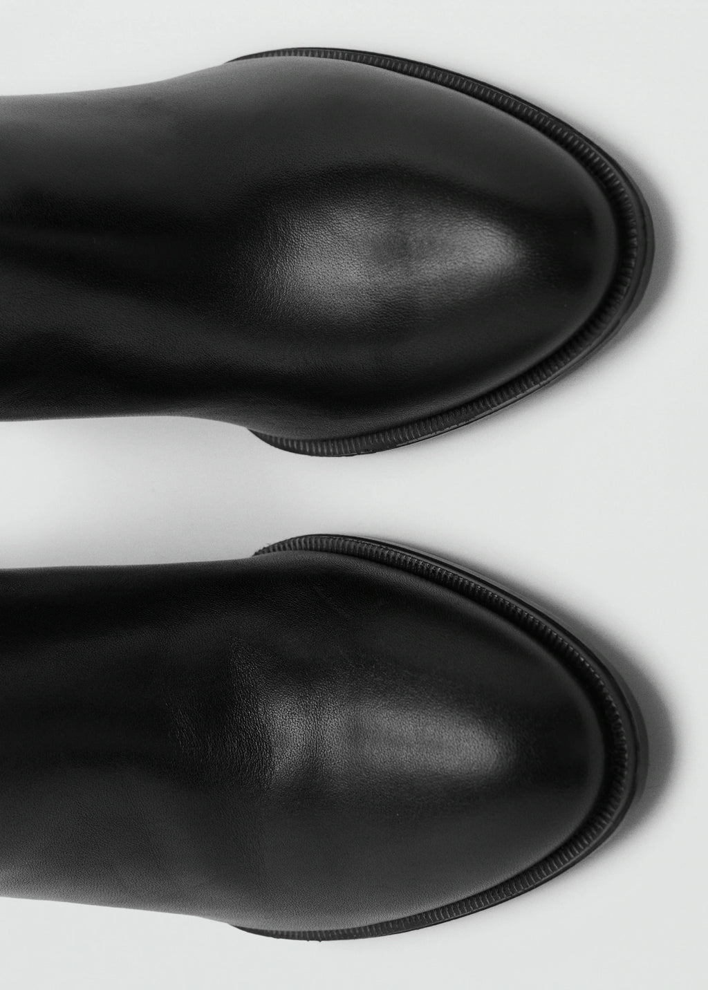 Leather Block Heel Boots